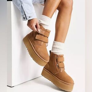 NEW - Womens UGG Neumel Platform Chukka Boot - Chestnut 7